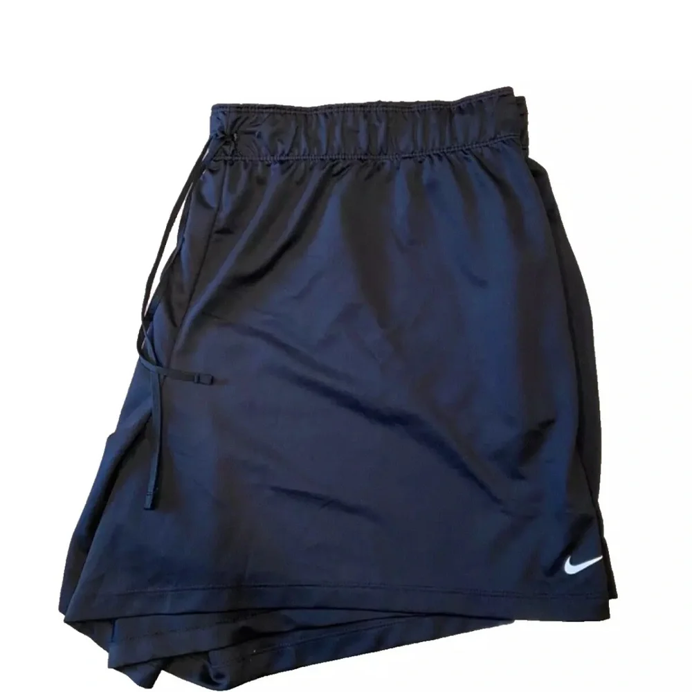 Nike Dri-Fit Womens Stretch Drawstring Black Activewear Running Shorts  Size 3X - Picture 2 of 5